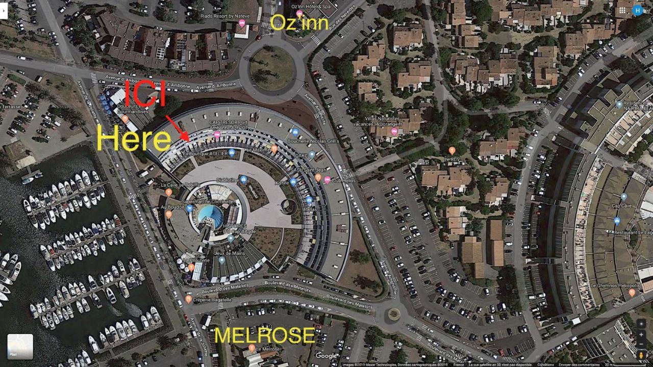207 Cap D'Agde Naturiste Grand T2 De Standing Avec Garage Esterno foto